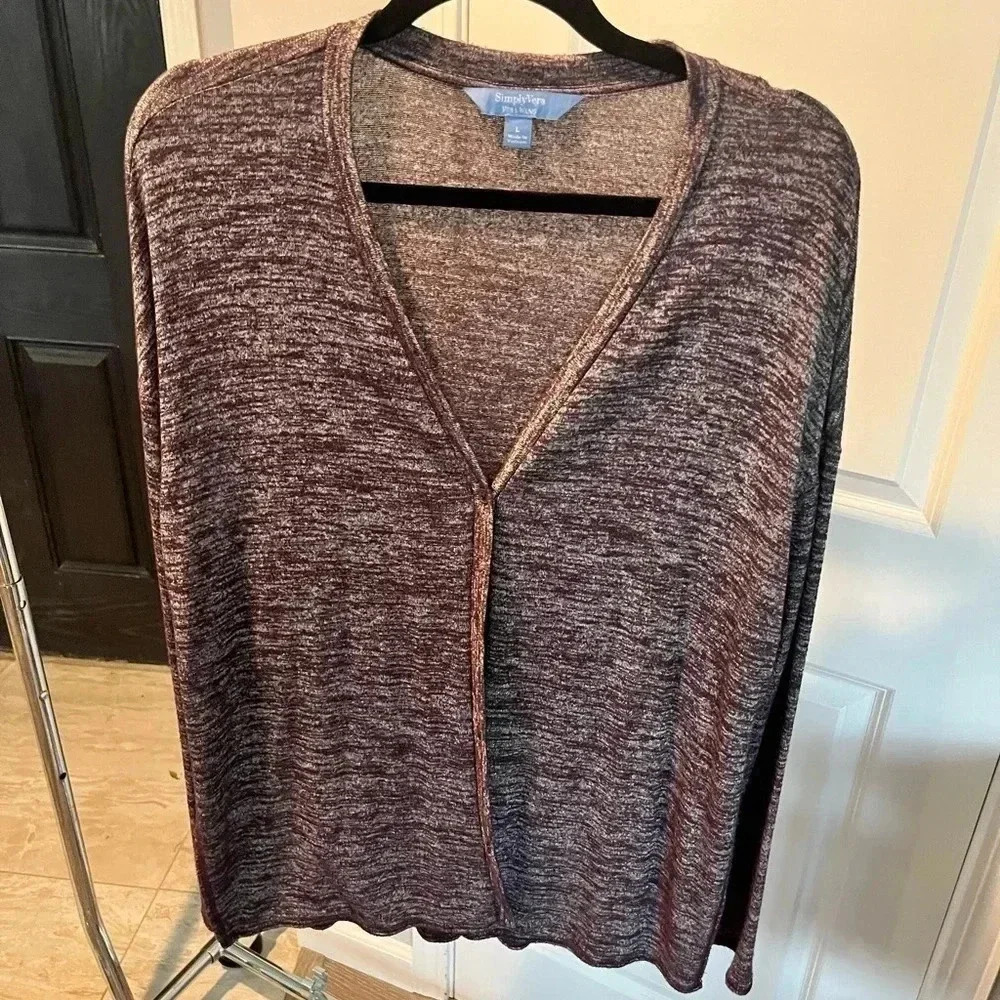 Vera Wang Sweater Jacket - Large